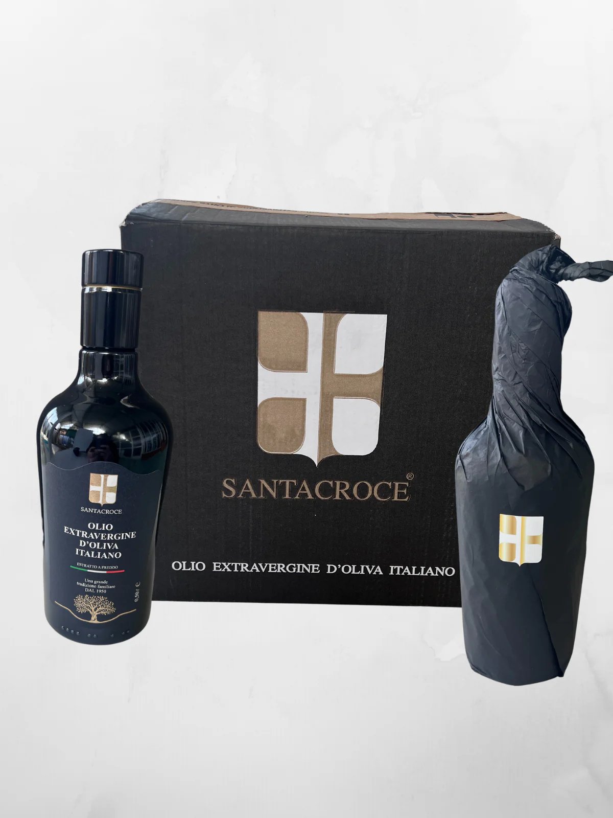Olio Extravergine di Oliva Santacroce – Bottiglia da 250ml (Confezione da 12)
