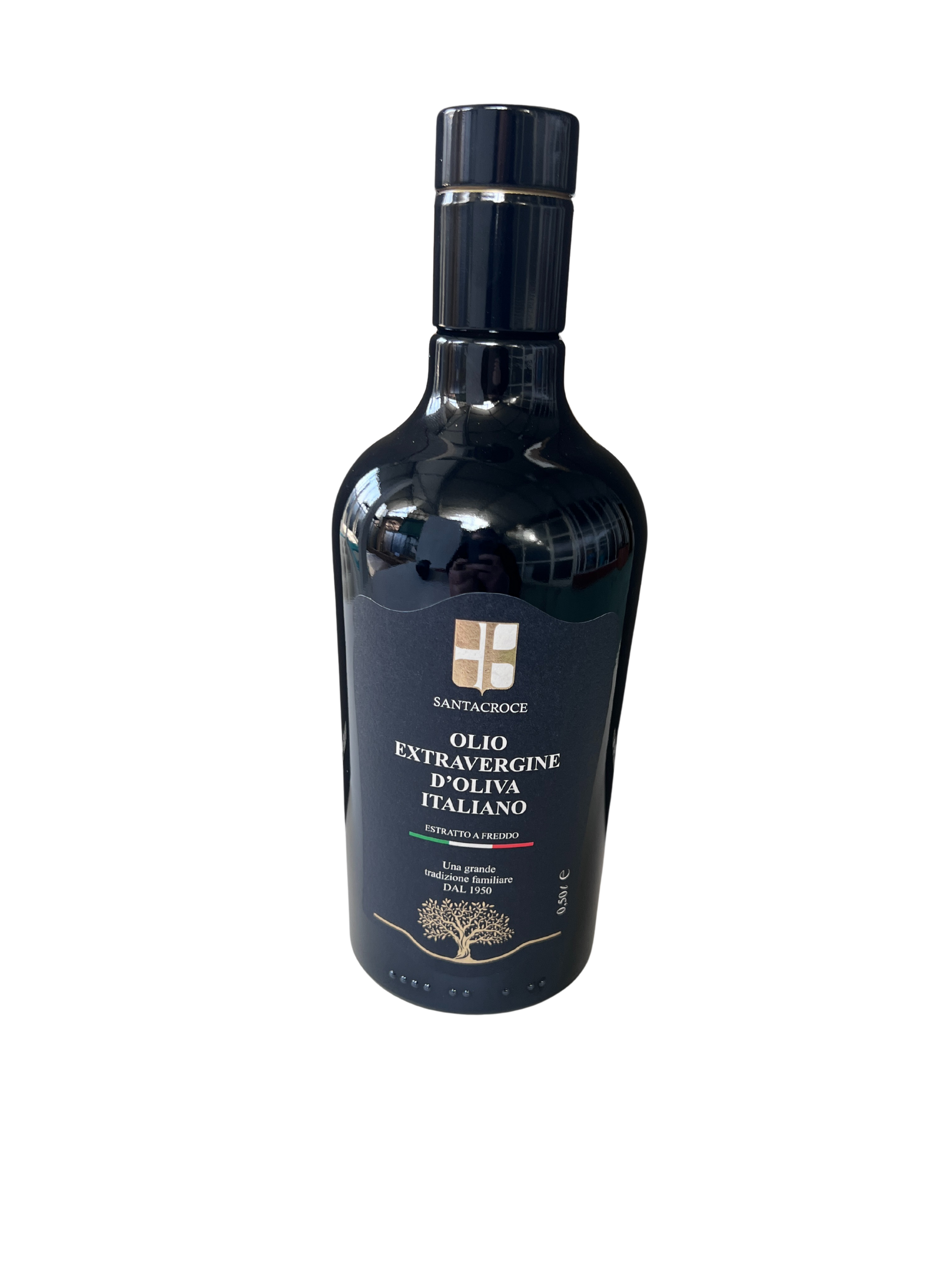 Olio Extravergine di Oliva Santacroce – Bottiglia da 500ml (Confezione da 6)