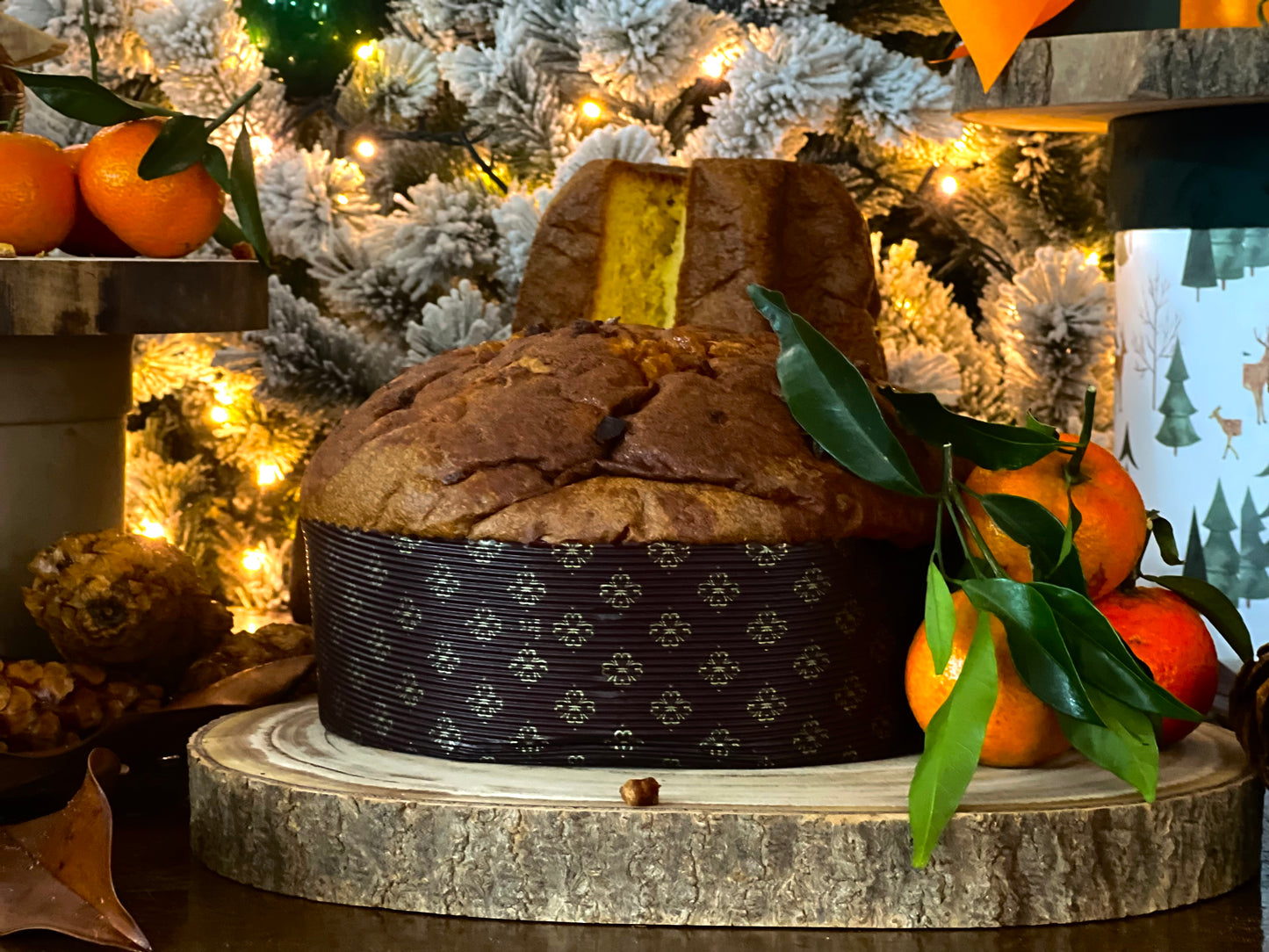 PANETTONE ARTIGIANALE CON OLIO DI OLIVA EXTRAVERGINE SANTACROCE